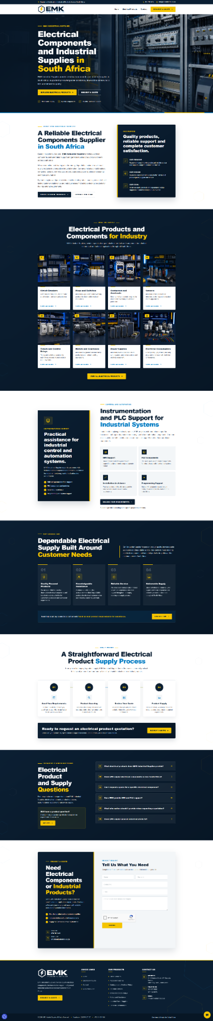 EMK Industrial website preview