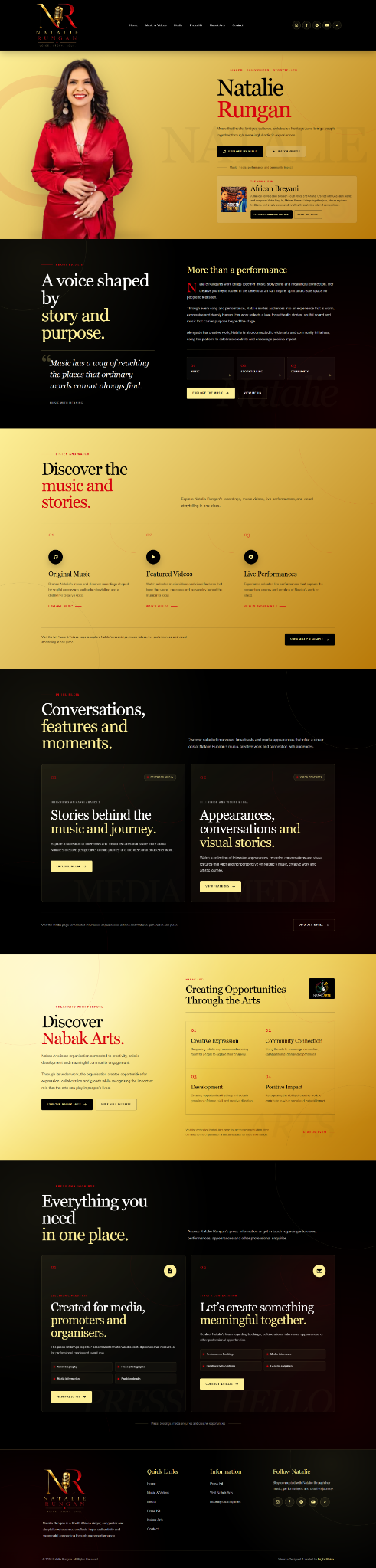 Natalie Rungan website preview