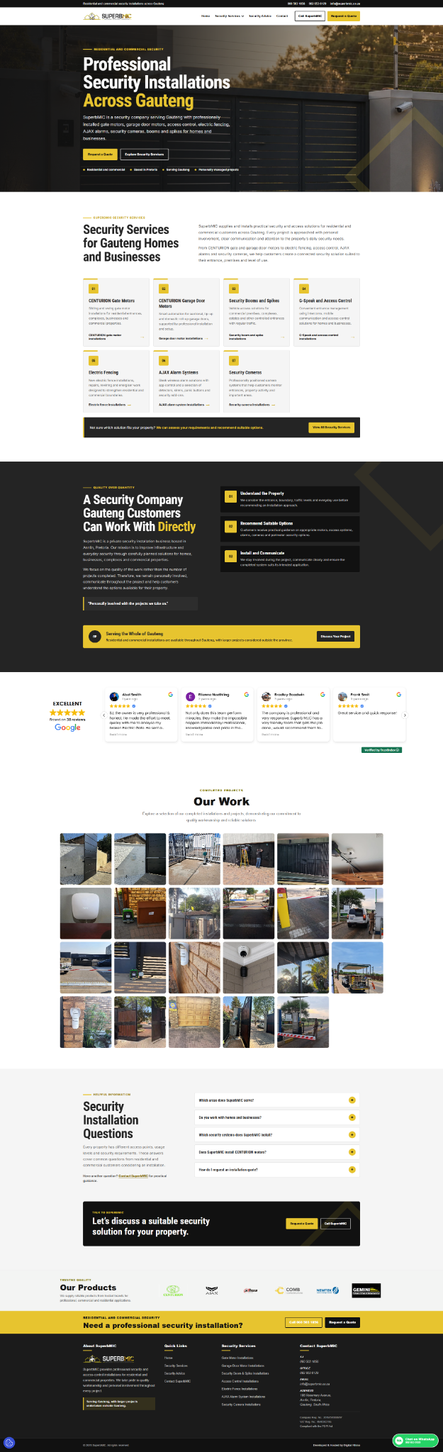 Superb M.I.C website preview